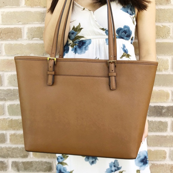 Gaby’sBags👜💕-NWT Michael Kors Medium Tote Brown - Picture 7 of 7